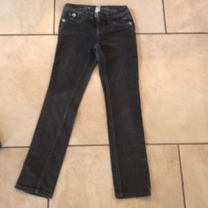 Girls black 10 slim jeans.